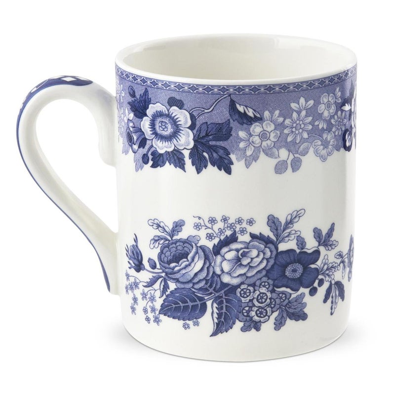 Spode Blue Room 16oz Porcelain Mug, Blue Rose - Intricate Historic Illustration, Dishwasher & Microwave Safe Drinkware with Scenic Pattern for Coffee, Latte, Tea, Hot Cocoa - Image 1